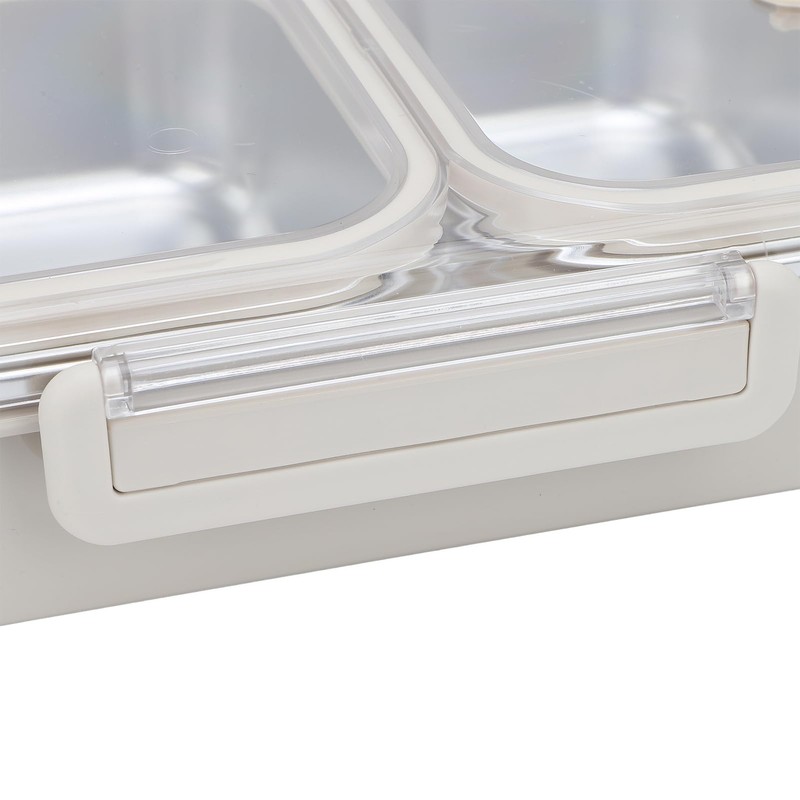 Stainless Steel Leak - Resistant Lunch Box, 2 Compartment 1.2L