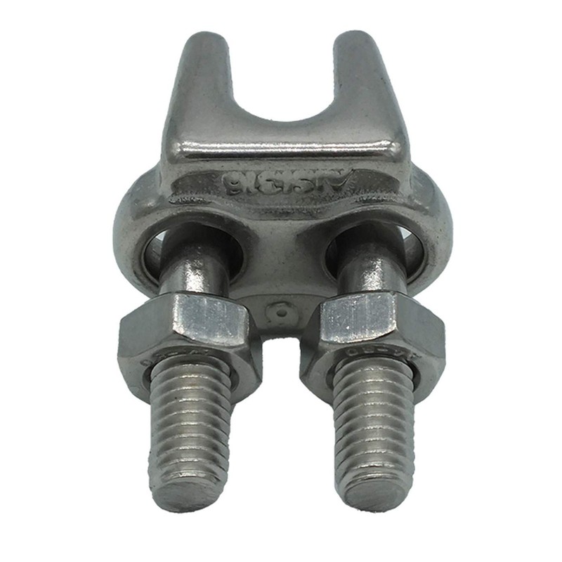 DuraBrite 3/8" Type 316 Stainless Steel Wire Rope Cable Clip