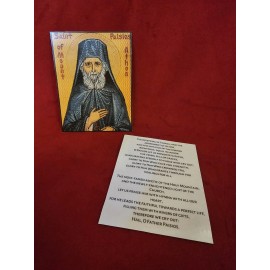 Saint Paisios Laminated Orthodox Prayer Card Pack Of 10