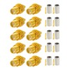 POBADY 10pcs SMA Connector SMA Female Bulkhead Crimp Connector for