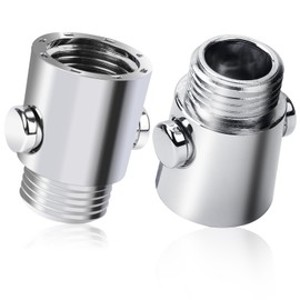 2 Pack Shower Head Shut Off Valve Button Type Water Flow Control Valve G1/2 Universal Size Shower Head Flow Control Valve for Shower Arm and Hose or Bidet Sprayer