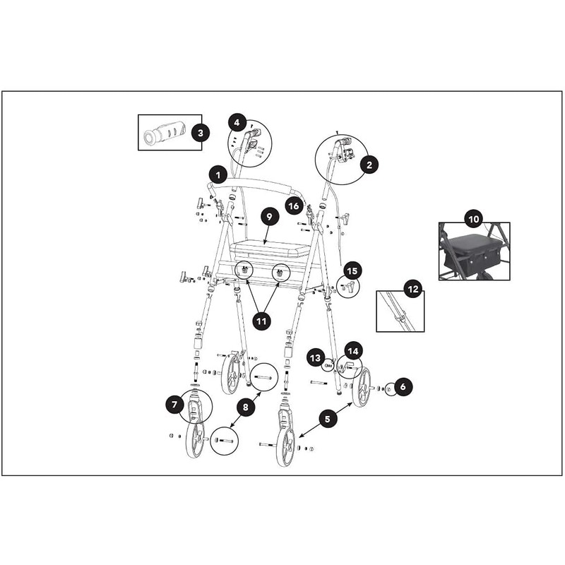 Height Adjustment KNOB (Set of 2) for ProBasics 8" Height