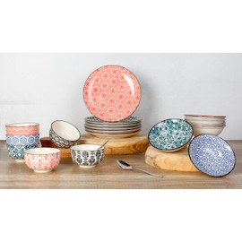 Cosy & Trendy Delirio Assorted Soup Plate Sandstone D15 x H4.8 cm - Set of 6