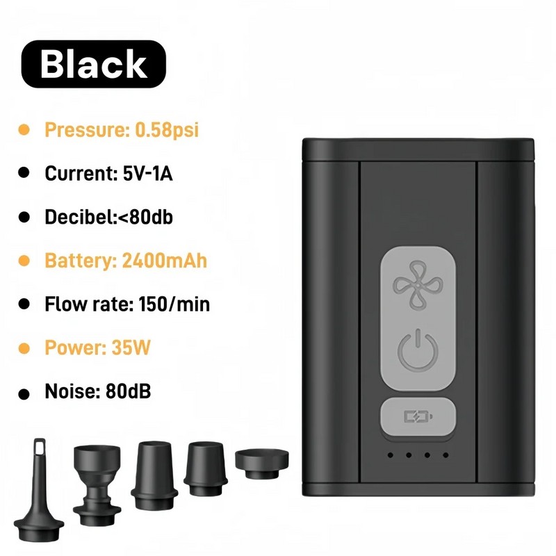 Mini Rechargeable Air Pump for Inflatables – 3-in-1 Inflator, Deflator