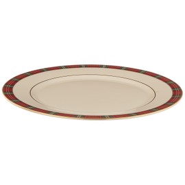 Lenox Winter Greetings Plaid Dinner Plate