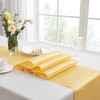 Counfeisly 4pcs Gold Satin Table Runners 12" x 108", Elegant
