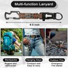 DDOUT Heavy Duty Paracord Badge Lanyard and Keychain with USA