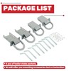 KUAFU Trailer Stake Pocket D Rings Compatible with Standard 2"