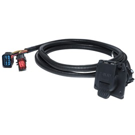 MECMO 10-Foot 7-Pin Trailer Wiring Harness Extension for Dodge 1995-2009 Ram 1500 2500 3500, 1995-2010 Dodge Dakota, 2010-2011 Ram Dakota for 5th Wheel or Gooseneck in Bed Connection 7-Pole Connector