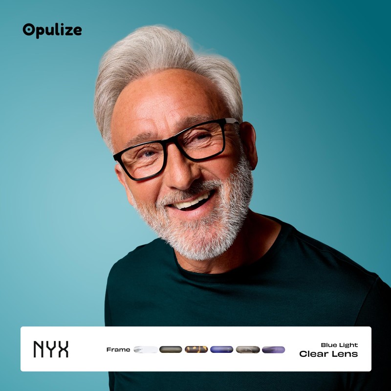 OPULIZE NYX Blue Light Blocking Glasses - Anti-Glare Computer and