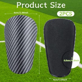 PIWOSGOL Pack of 2 Mini Football Shin Pads, 10 x 6 cm Small Shin Pads, Super Light Mini Shin Pads, Small Shin Pads, Protective Equipment Shin Pads for Men, Women, Children