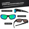 LIU·WEN Kids Sports Polarized Sunglasses - Flexible Youth Baseball Beach