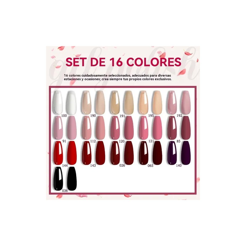 Kit De 21 Esmaltes De Uñas En Gel Tools De