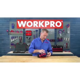 WORKPRO 8PCS Flex-Head Ratcheting Combination Wrench Set 9-17 mm 72-Teeth Metric