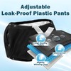Adult Diaper Covers Waterproof, Reusable Plastic Rubber Pants for Incontinence,