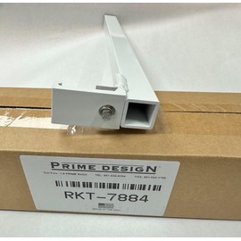 Prime Design ErgoRack Double Ladder L-Post, Gen4 Square Cap, 16in Height, White Powder Coated, RKT-7884