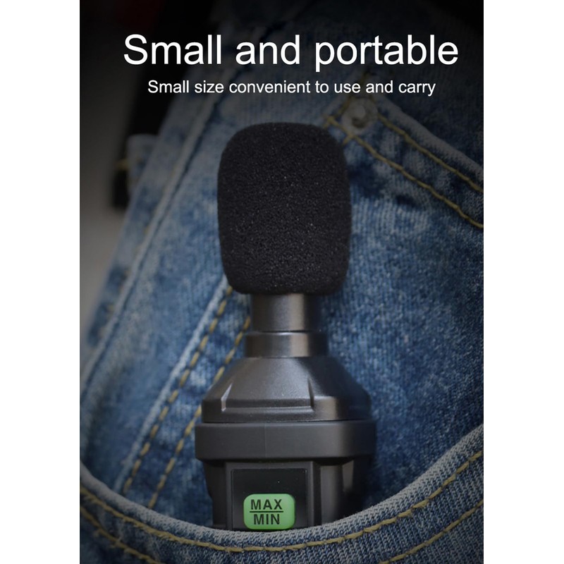 Lancoon Decibel Meter Digital Sound Level Meter 30-130dB Data Hold