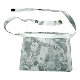 6 Pcs - Cache-It Lace Secret Bra Pouch, Travel Money Pouch, Snap-on Hidden Pocket for safekeeping cash, cards, and other valuables - 4"W x 3.5"H