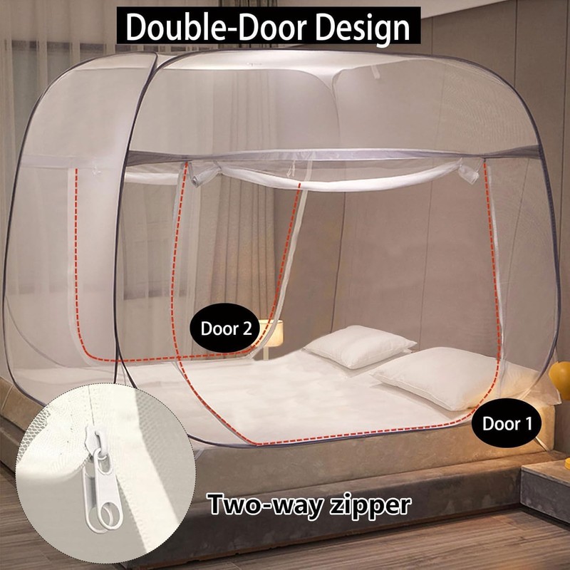 Mosquito Net Bed, 180 x 200 cm, Foldable Mosquito Net,