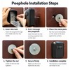 4-Digit Combination Key Lock Box for Door – Easy Peephole