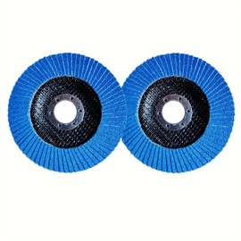 ROZZLOOM Zirconia 4 1/2 Flap Discs for Angle Grinder - 120 Grit Flap Disc 4.5'' x 7/8'' Grinding Wheel, Sanding Disc - Flap Wheel Disc for Cleaning Wood,Metal,Stainless Steel-2pcs