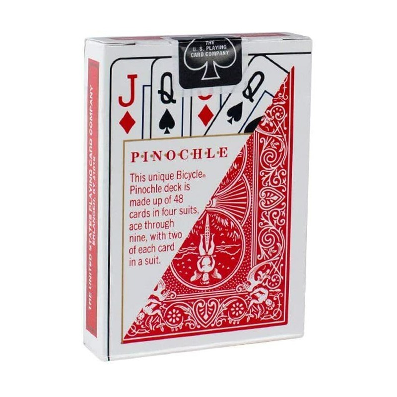 Bicycle® Pinochle (48) Standard Playing Cards, 6-Decks (3-Red, 3-Blue), *NEW*