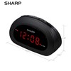 Sharp Small, Space-Saving Digital Alarm Clock – Compact Bedside Clock