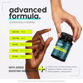 Suplemento NMN de 8957 mg con NAD+ real, no solo un refuerzo | Urolitina A, resveratrol, CoQ10, ácido alfa lipoico, extracto de té verde | Longevidad 