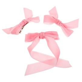 Healvian 3pcs Bowknot Hair Clips Tails Alligator Clip Hair Accessories for Girls and Women Versatile and Charming Accessories for Daily Wear Parties and Weddings