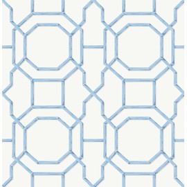 NuWallpaper NUS4313 Sanya Peel & Stick Wallpaper, Sapphire