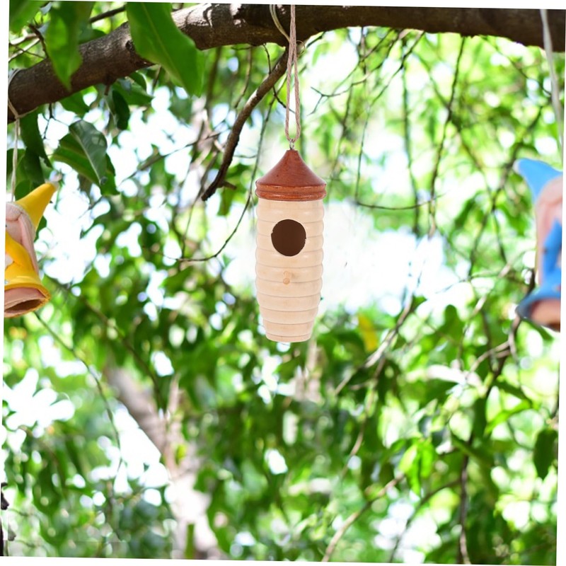CIYODO Detailed Design Hummingbird House Bird Nest Outdoor Garden Swing