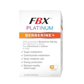 Naturopathica FBX Platinum Berberine Supplement 30 Capsules