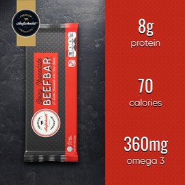 Aufschnitt Beef Bars - High Protein Snack with Grass Fed Beef - Kosher, Halal, and Keto Friendly - Dark Chocolate and Chia Seeds, 24 Count