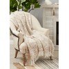 SARO LIFESTYLE Textured Throw Blanket