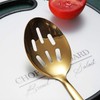 Gold Cooking Spoon, Berglander Stainless Steel Slotted Spoon Titanium Gold