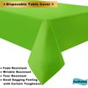 PartiPallete 3-Pack Premium Plastic Light Lime Green Tablecloth Disposable 54"