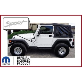 Decal Mods Fender Sport Small Side Logo Graphic fits Jeep Wrangler TJ (1997-2003) (Set of 2) Metallic Silver CMS | SJ3Y7