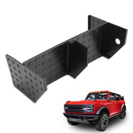 YHTAUTO Glove Box Organizer Compatible with Ford Bronco 2021-2024 Passenger Side Storage Dividers Insert, Center Console Interior Storage box