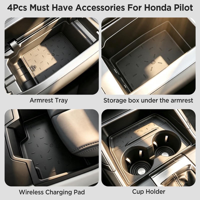 4PCS Console Organizer for Mazda CX-5 Accessories 2026(No for CX-50)
