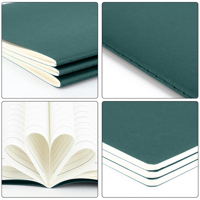 Yarotm Notebook A4 Lined – Pack of 3 Notebook Dark