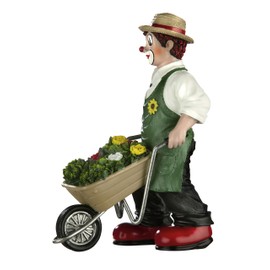Gildeclown Decorative Figurine Clown Garden Happiness - Guild Clowns to Give as a Gift - in Gift Box Height 16 cm