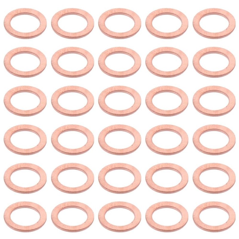 Sealing Ring 30Pcs M8 x 12mm x 1mm Metal Washers