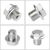 90009-R70-A00 Plug Bolt, Oil Drain Plugs with Gasket, Compatible with
