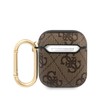 Guess GUA24GSMW Case for AirPods Brown 4G Script Metal Collection