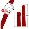Toff London Ladies Red Leather Watch Strap, Quick Release with