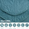 Blythease Oversized King Bedspread 128x120 Extra Wide, Ultrasonic Lightweight Bedding