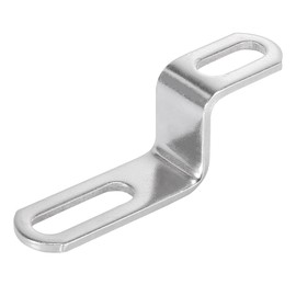 Motoforti Motorcycle Exhaust Pipe Bracket Z Muffler Mounting Clamp Stainless Steel Silver Tone 20mm 30mm