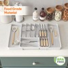 Lifewit Silverware Organizer for Kitchen Drawers, Expandable Utensil Tray with
