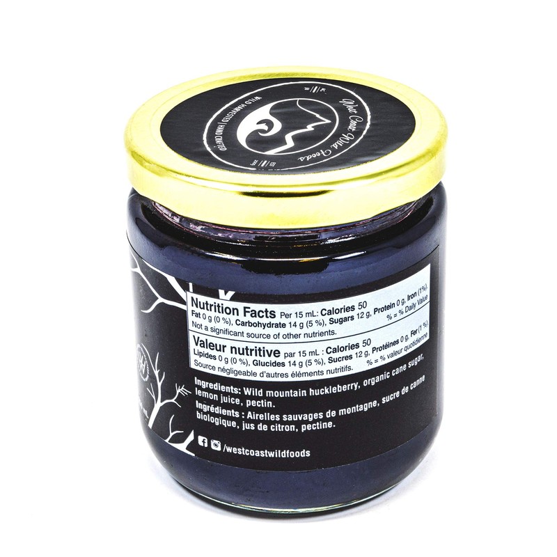 West Coast Wild Foods | Wild Huckleberry Jam | 250ml