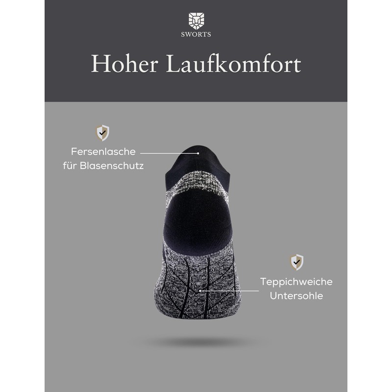 SWORTS ANKLE COMPRESS SOCKS I Extra Short Compression Socks with